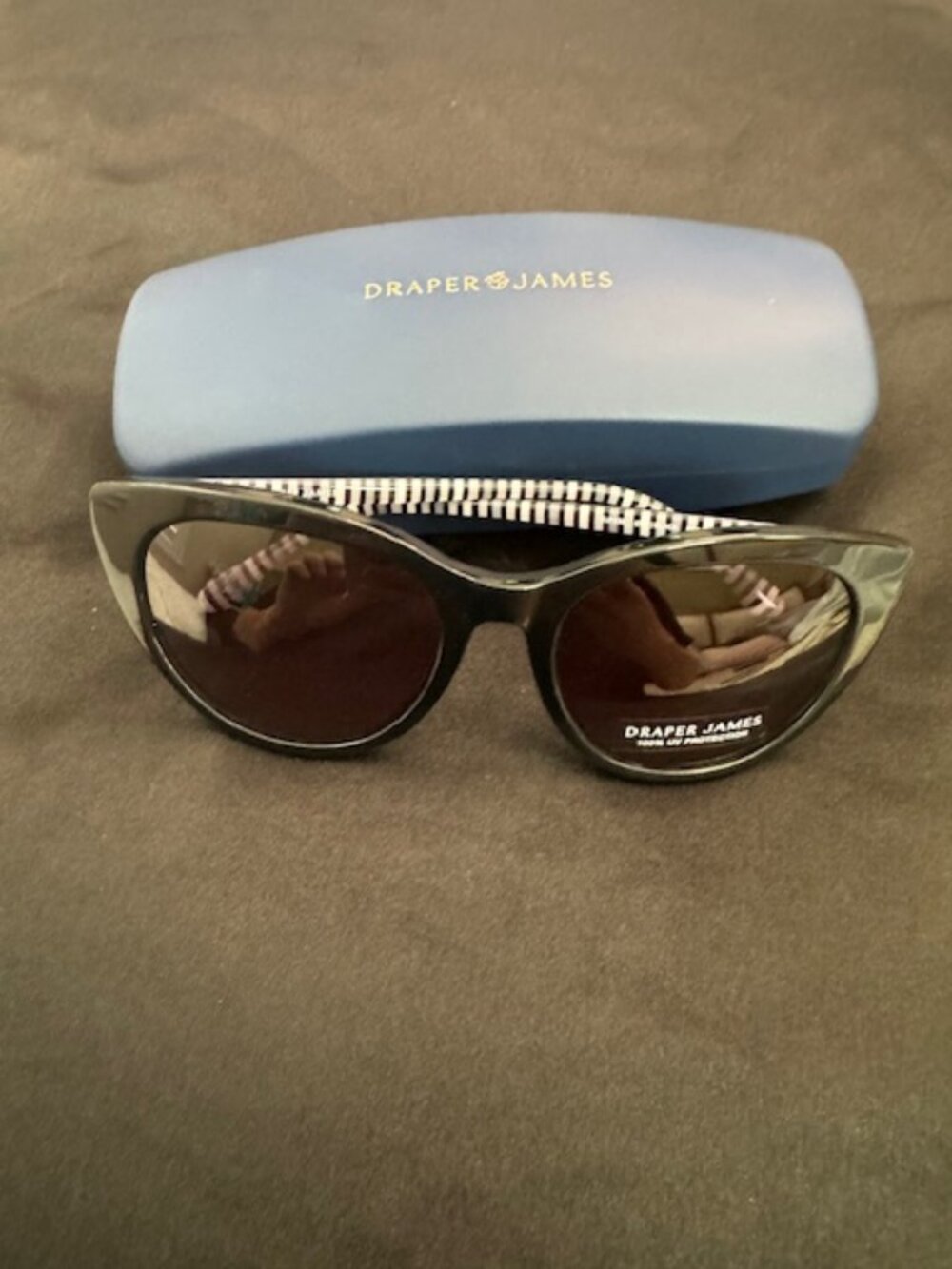 Draper James DJ7039 001 Black/Smoke 55-18-140 Sunglasses New Authentic/FREE SHIP